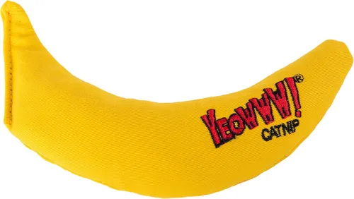 Miniatura 3 de ¡Yeowww! Juguete de Hierba Gatera, Plátano Amarillo
