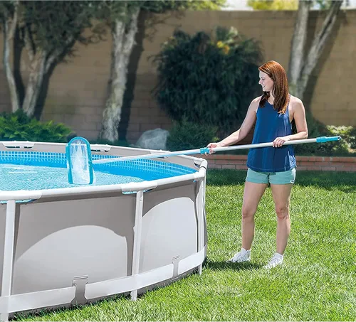 Miniatura 8 de Kit de mantenimiento para piscina Intex Deluxe Pool Maintentance Kit para piscinas por encima de la tierra, Azul
