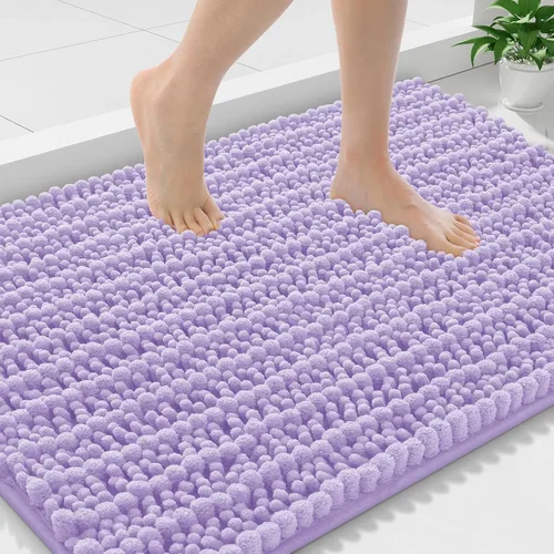 Miniatura 190 de Smiry Alfombras de Baño 24x16 pulgadas, Alfombras de Baño de Chenilla Extra Suaves y Absorbentes, Respaldo de Goma Antideslizante, Lavable a Máquina