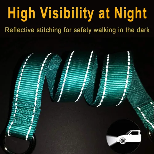 Miniatura 5 de Collar reflectante para perro, collar de perro con lazo para perros de 44 a 75 libras, collares de nailon con acolchado suave para el entrenamiento
