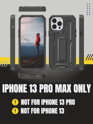 Miniatura 2 de CaseBorne ArmadilloTek V - Funda compatible con iPhone 13 Pro Max, a prueba de caídas de hasta 21 pies, resistente de grado militar, con protector