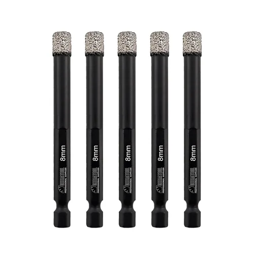 Miniatura 15 de SHDIATOOL Brocas de diamante seco 1/4 "para azulejos de porcelana cerámica porcelana mármol granito diámetro 0.236 in 2 unids