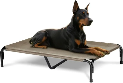 Miniatura 20 de Cama Elevada para Perros para Exteriores, Catre Elevado XL para Perros con Malla Lavable, Cuna Refrescante para Mascotas a Prueba de Mordidas