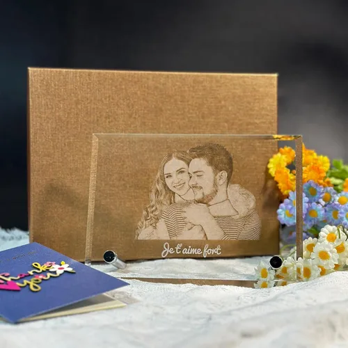 Miniatura 6 de Foto de cristal 2D, regalo personalizado para papá, mamá, él y ella con tu foto. Regalos de imagen personalizados para cumpleaños, boda