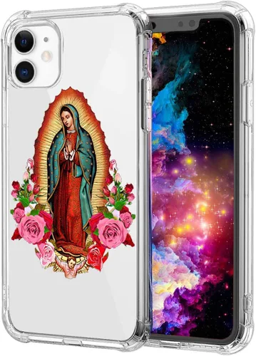 Miniatura 14 de CARLOCA Funda compatible con iPhone 11 Pro, patrón de grano de madera negro y rojo transparente con diseño de plástico transparente para iPhone 11