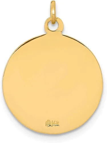 Miniatura 4 de Medalla de San Mateo de 14 quilates, 0.906in, 0.591in, estilo XR402