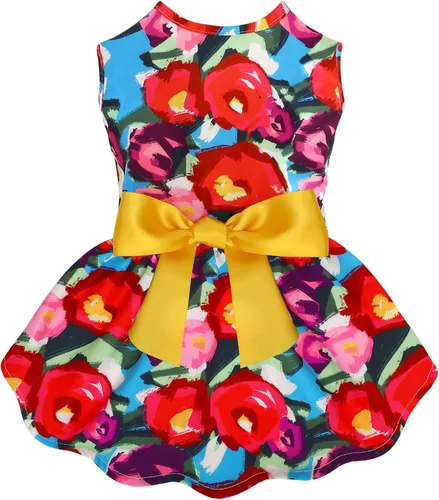 Miniatura 10 de Vestido de tul para perro de cumpleaños para niña, ropa para perro, vestidos de festival de vacaciones, disfraces de fiesta para cachorros, camisas