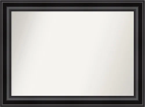 Miniatura 210 de Amanti Art Espejo personalizado, espejo de baño negro puente, espejo de pared o espejo de tocador de baño sobre el fregadero (26 x 26 pulgadas)