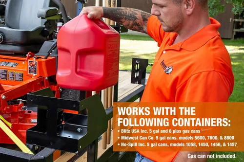 Miniatura 6 de Buyers Products LT32 - Soporte para contenedores de gas para remolques abiertos y cerrados, fabricado en los Estados Unidos, equipo de cuidado