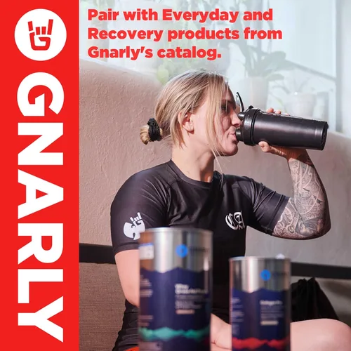 Miniatura 5 de Gnarly Nutrition Polvo natural previo al entrenamiento, limonada de fresa - Certificado NSF Sport, resistencia y recuperación - Vegano