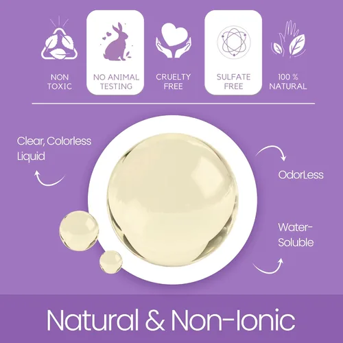 Miniatura 6 de Coco Glucósido orgánico (12 onzas / 12.0 fl oz) Tensioactivo natural no iónico, agente limpiador y espumante para cosméticos de bricolaje, cuidado