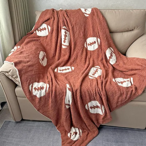 Miniatura 12 de Manta acogedora con patrón de béisbol perfecta reversible ligera ropa de cama para adultos, suave, cálida y de felpa manta deportiva de pelota ideal
