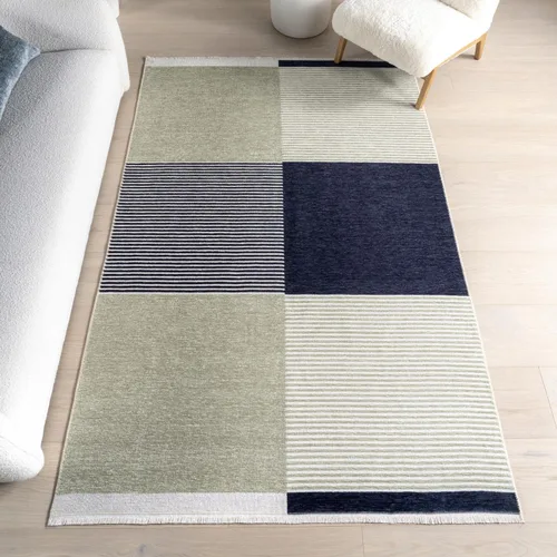 Miniatura 13 de Nuloom Versa Kirby - Alfombra de área color crema, 4 x 6 pies, azulejos, suave y acogedora, con alto tráfico, resistente a las manchas, fácil