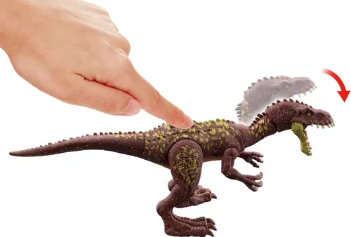 Miniatura 3 de Jurassic World Fierce Force Masiakasaurus Camp Cretácico Auténtico Figura de Acción de Dinosaurio con Movimiento de Golpe, Articulaciones Móviles