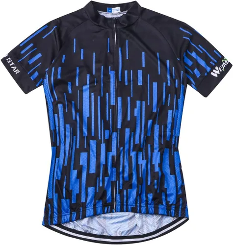 Miniatura 157 de Weimostar Hombre Ciclismo Jersey Manga Corta Bicicleta Ropa Multicolor Diamante