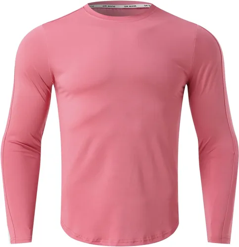 Miniatura 40 de Camisas de compresión atléticas de manga larga para hombre, capa base, camisa de entrenamiento atlético, camisas de compresión, camisetas deportivas