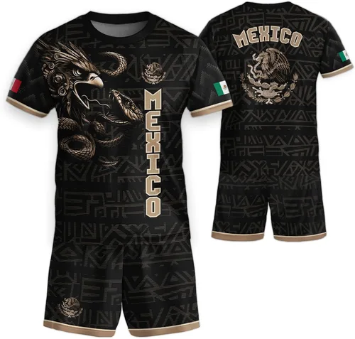 Miniatura 12 de Camiseta de Fútbol Juvenil de México, Camisetas de Fútbol Mexicanas para Niños, Camisetas de México para Niños, Camiseta de Fútbol Mexicana