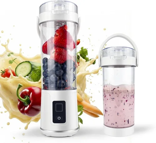 Miniatura 9 de SUNHAIXIA Exprimidor eléctrico recargable - Exprimidor de cítricos con tipo c recargable para jugo de naranja, limón y pomelo. (azul-45 vatios)