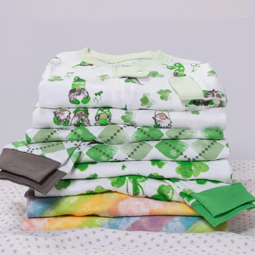 Miniatura 4 de Burt's Bees Baby - Pijama de una pieza (enterizo) de bebé de 100% algodón orgánico con cremallera frontal, para dormir
