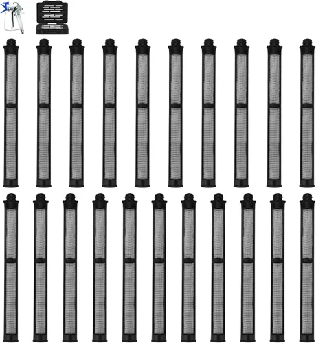 Miniatura 11 de Paquete de 10 filtros de pistola pulverizadora sin aire 287032 60 malla compatible con pistola rociadora Contratista II y FTx II, con una caja
