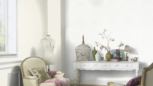 Miniatura 3 de CONCORD WALLCOVERINGS ™ Papel tapiz moderno con textura abstracta, pared decorativa de vinilo, blanco, 21 pulgadas x 33 pies (57 pies cuadrados)