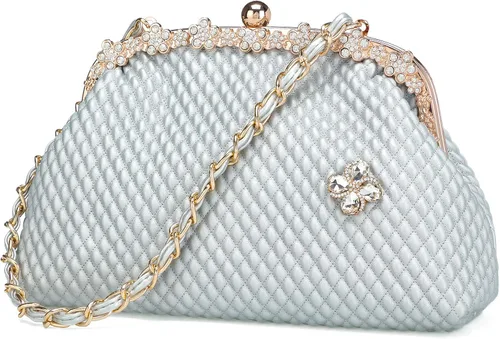 Miniatura 8 de BGMIX Bolsos de noche de las mujeres Bolsos de fiesta Carteras de boda Totes Satchel Monedero de noche Bolso de embrague grande