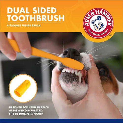 Miniatura 4 de Arm & Hammer for Pets Dog Dental Care Kit de aliento fresco Incluye pasta de dientes para perros de bicarbonato de sodio Arm & Hammer y cepillo