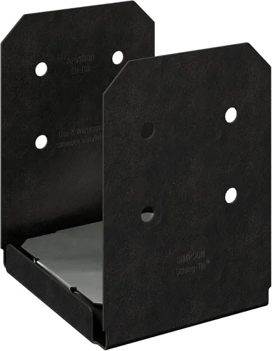Miniatura 14 de Simpson Strong-Tie APLH24R Outdoor Accents ZMAX, colgador de vigas de luz negra para 2x4 áspero (paquete de 12)