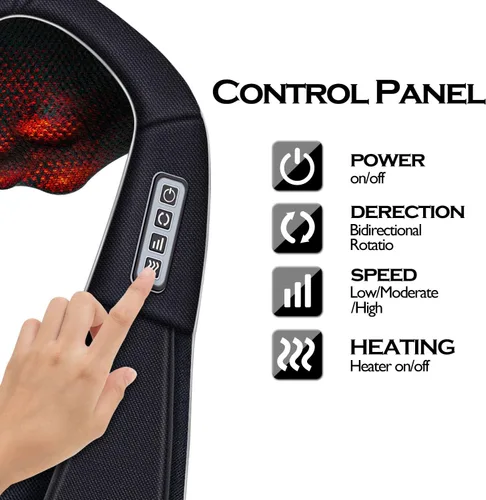 Miniatura 3 de Regalos de Navidad VIKTOR JURGEN para mujeres y hombres, masajeador Shiatsu de cuello y hombro con calor, masajeadores de recuperación deportiva