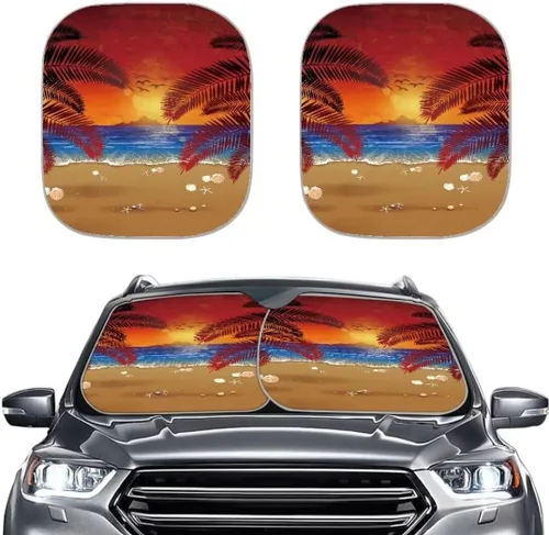 Miniatura 25 de Parasoles personalizados para parabrisas de automóvil, añade tu propia foto, juego de 2 parasoles para parabrisas de automóvil, ajuste universal
