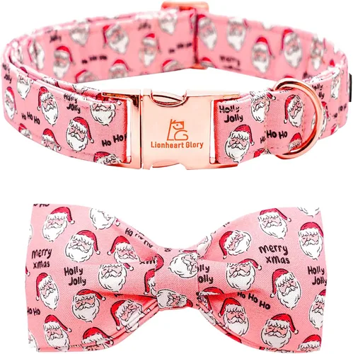 Miniatura 11 de Lionheart glory - Collares de perro de Halloween, collar de perro de otoño, lazo rosa, collar para perros pequeños, niños y niñas, calabaza, arcos