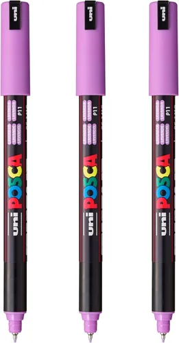 Miniatura 6 de Posca PC-1MR - Marcadores de pintura a base de agua, punta extra fina (0,7 mm), color albaricoque, paquete de 3