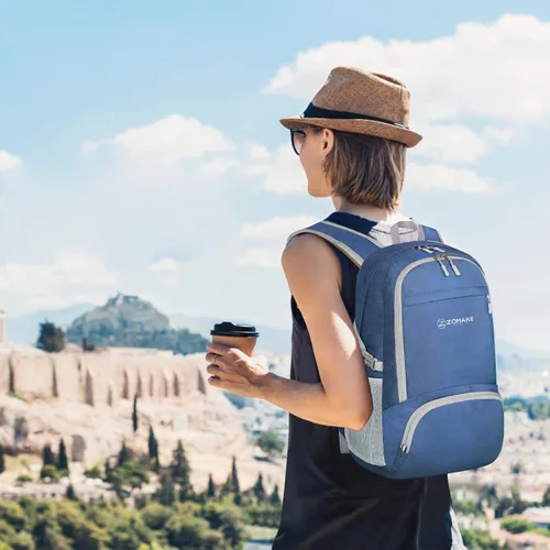 Miniatura 6 de Zomake - Mochila ligera de 30 l, resistente al agua, para senderismo, viajes, plegable, para camping y al aire libre