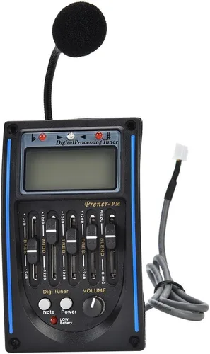 Miniatura 5 de Preamplificador de pastilla de guitarra acústica, preamplificador de guitarra eléctrica con ecualizador de 5 bandas, pastilla piezoeléctrica