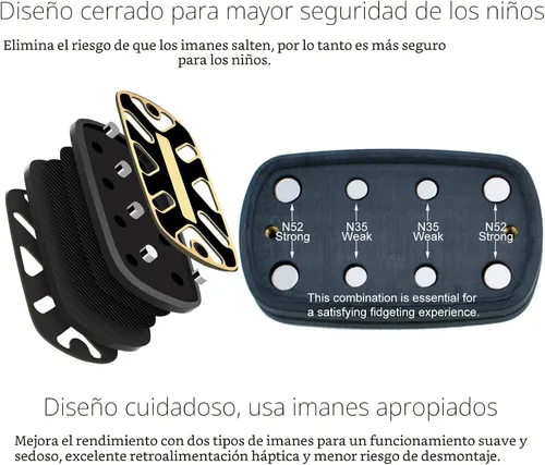 Miniatura 5 de DjuiinoStar Deslizador antiestrés silencioso (fibra de carbono), operación sedosa y suave, robusto, grande y ligero, fuerte retroalimentación