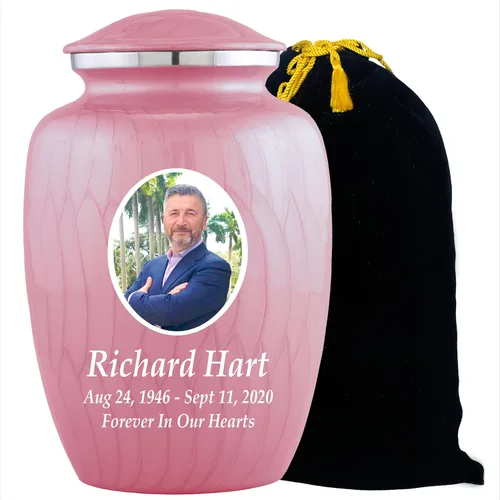 Miniatura 9 de Urnas de cremación con fotos personalizadas para cenizas adultas, hombres y mujeres, Urnas funerarias personalizadas de 200 libras para cenizas