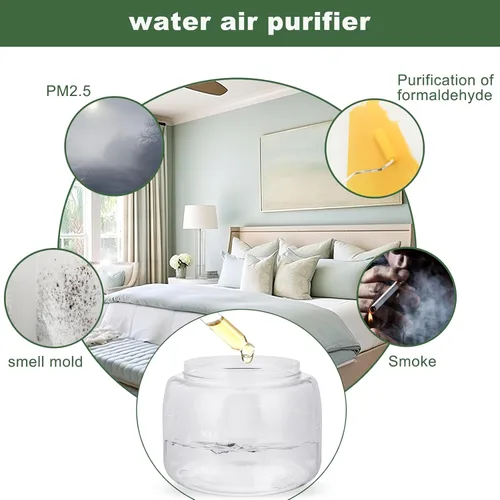 Miniatura 7 de Purificador de aire de agua para el hogar, difusor de aroma para lavadora de aire, purificador de aire arcoíris, humidificador de lavado de aire