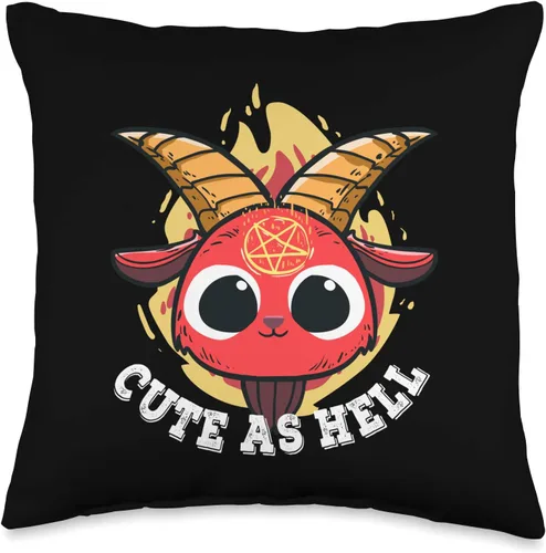 Cute Baphomet Gifts Baphomet Pentagrama regalo para un amante de la música de metal, 15.7 x 15.7 in, multicolor