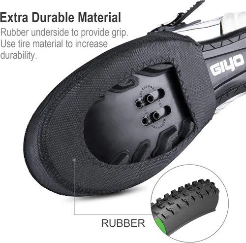 Miniatura 5 de CXWXC Fundas para dedos de ciclismo para hombres y mujeres, fundas para zapatos de ciclismo, impermeables, transpirables, para ciclismo, clima frío