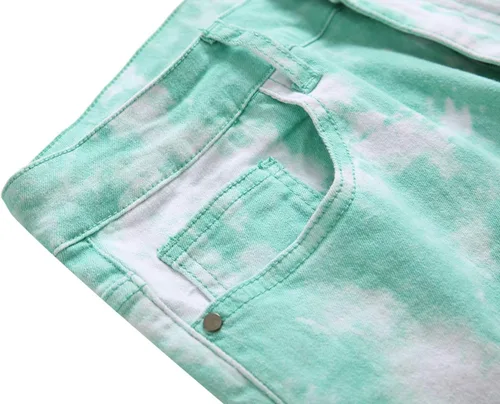 Miniatura 5 de DANT BULUN Pantalones deportivos de mezclilla ajustados elásticos para hombre