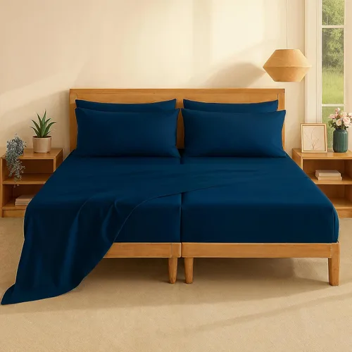 Miniatura 45 de Casa Platino Sábanas de cama individual XL, sábanas de 100 % algodón con 2 fundas de almohada, tejido percal crujiente y sensación acogedora, verde