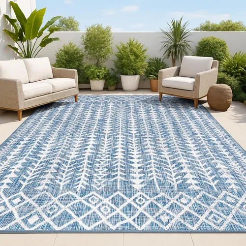 Miniatura 13 de JONATHAN Y Alfombra bohemia geométrica para interiores y exteriores, 2 x 8 pulgadas, beige/marrón, Tokay para patio trasero, patio, porche, fácil