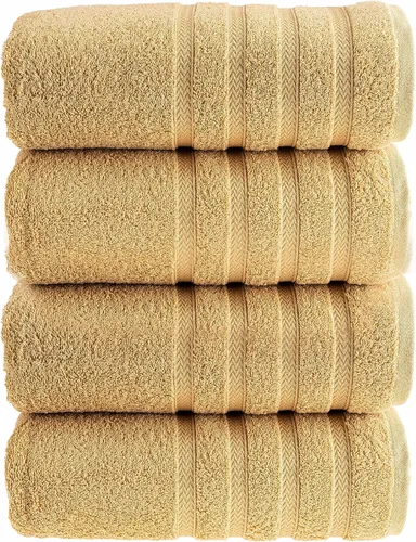 Miniatura 15 de HALLEY Paquete de 4 toallas de mano turcas de alta calidad (4 piezas) de 650 GSM, altamente absorbentes, súper suaves, 100% algodón, 4 toallas