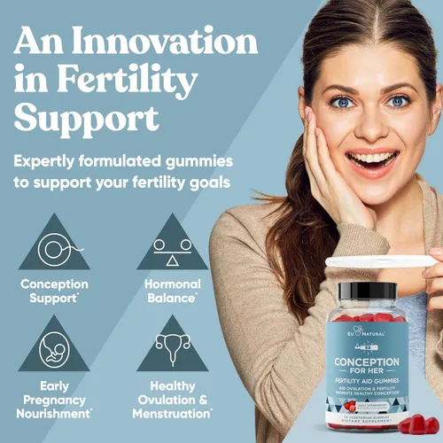 Miniatura 2 de Conception para Ella Gomitas de Fertilidad - Suplementos de Fertilidad para Mujeres con Myo Inositol, Ácido Fólico y más Nutrientes Esenciales