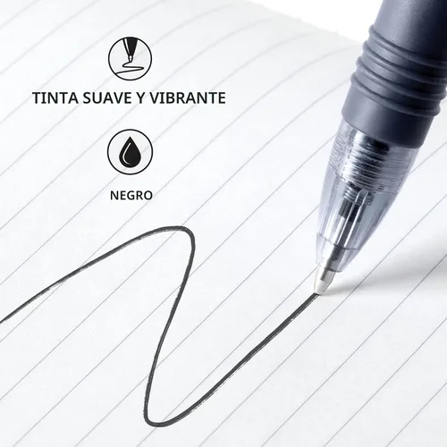 Miniatura 4 de Zebra Pen Z-Grip - Bolígrafo retráctil de punta media, 3/64 pulgadas, tinta negra, 12