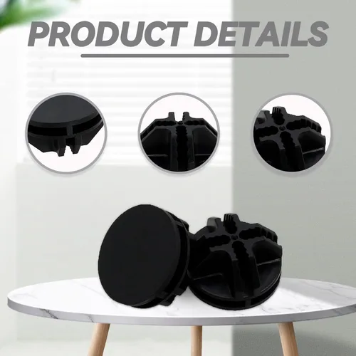 Miniatura 3 de Bonsicoky 16 conectores de plástico negro, conector de cubo de rejilla de alambre para organizador modular de almacenamiento de armario y unidad