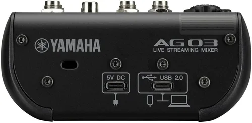 Miniatura 6 de Yamaha AG03MK2 Mezclador de bucle de transmisión en vivo negro de 6 canales/interfaz USB con Steinberg Software Suite
