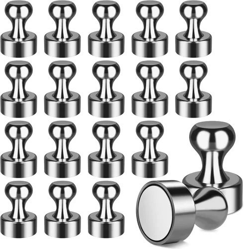 Miniatura 9 de FINDMAG Paquete de 16 imanes para refrigerador, imán de refrigerador, imanes pequeños para pizarra blanca, imán de neodimio fuerte, imán de tierras