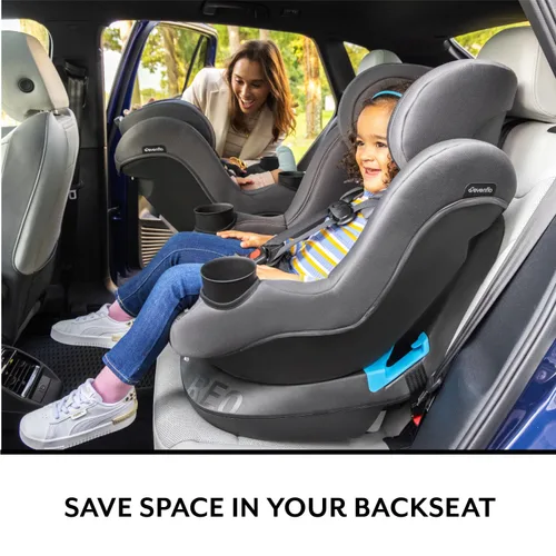 Miniatura 5 de Evenflo REO by Revolve360 - Asiento convertible giratorio para automóvil con funda de limpieza rápida, para bebés y niños pequeños, orientación