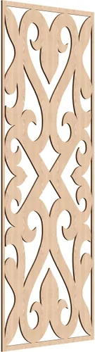 Miniatura 156 de Keene Paneles de pared decorativos de madera con calado, 9 3/8 pulgadas de ancho x 24 3/8 pulgadas de alto x 1/4 de alto, roble rojo rojo (Red Oak)